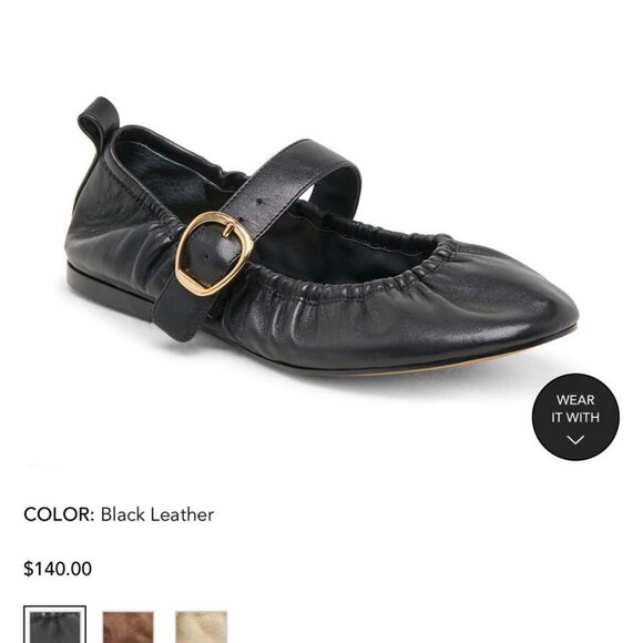 Schultz Mary Jane Black Leather Mary Jane Flats – Size 9.5 – Hardly Worn - Picture 6 of 8